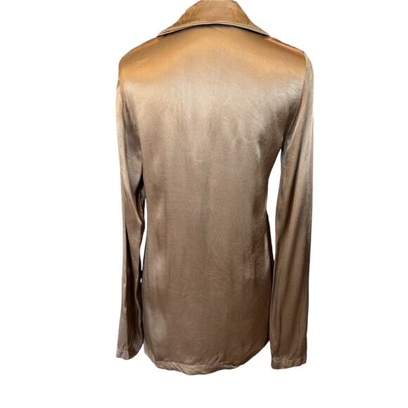 New ~ ELIE. ELIE TAHARI ~ Women's Satin Blazer Size S Fall Vibes - Picture 5 of 7